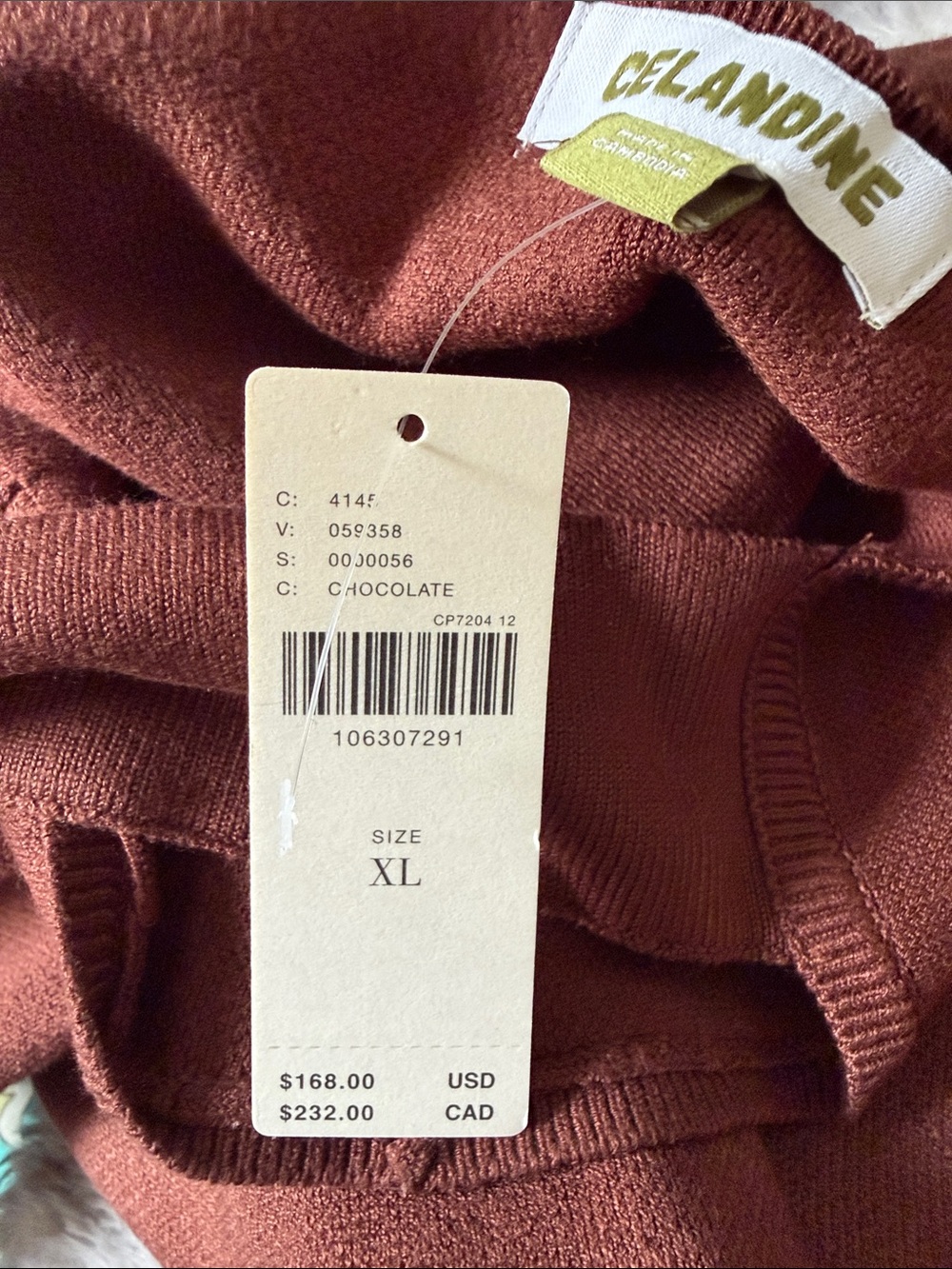 Anthropologie Celandine V Ribbed Dress with Blush Mesh Insert - Brown - Picture 2 of 4